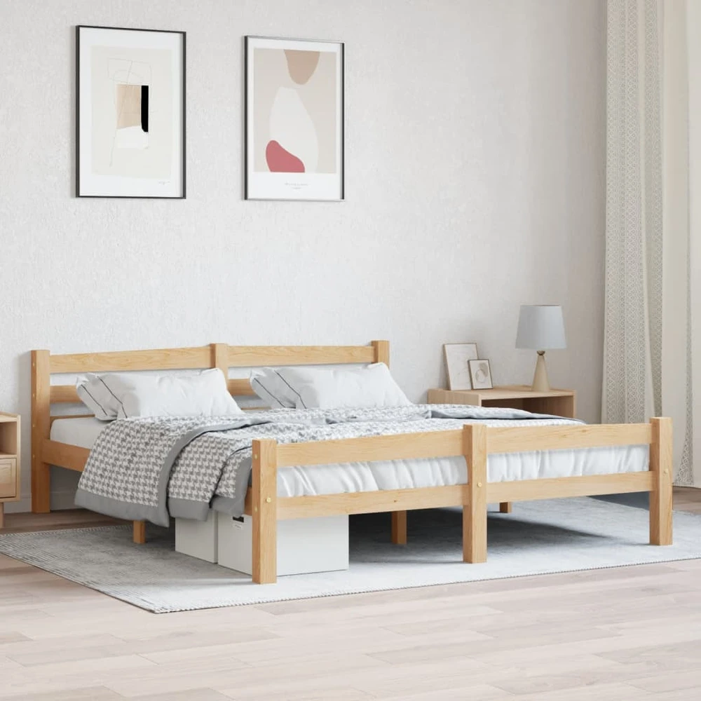 Lovos rėmas, 160x200cm, pušies medienos masyvas