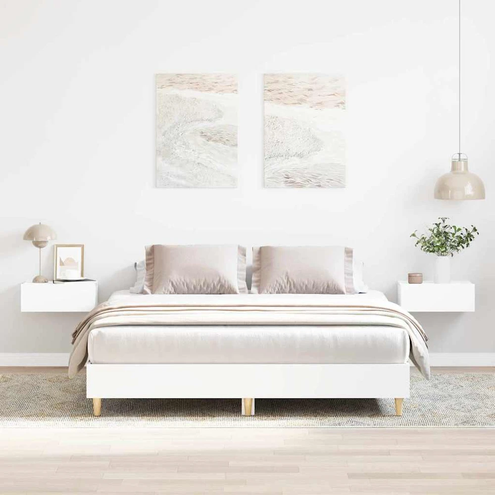 Lova Lovos rėmas 2 vnt. Balta 152 x 203 cm Apdirbta mediena