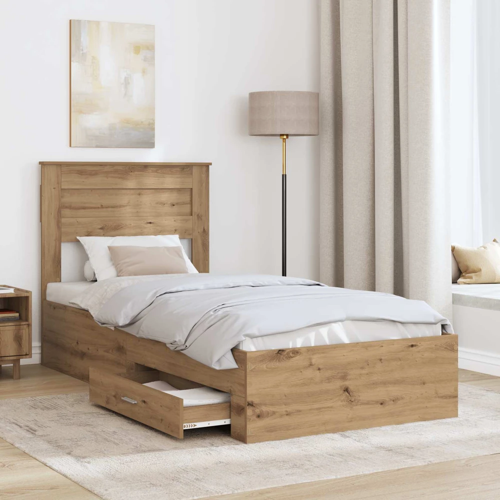 Lova Lovos rėmas Amatininkų ąžuolas 100 x 200 cm Apdirbta mediena