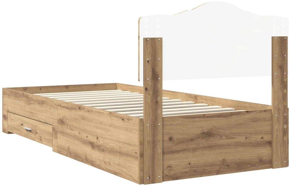 Lova Lovos rėmas Amatininkų ąžuolas 100 x 200 cm Apdirbta mediena