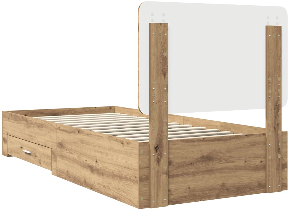 Lova Lovos rėmas Amatininkų ąžuolas 100 x 200 cm Apdirbta mediena