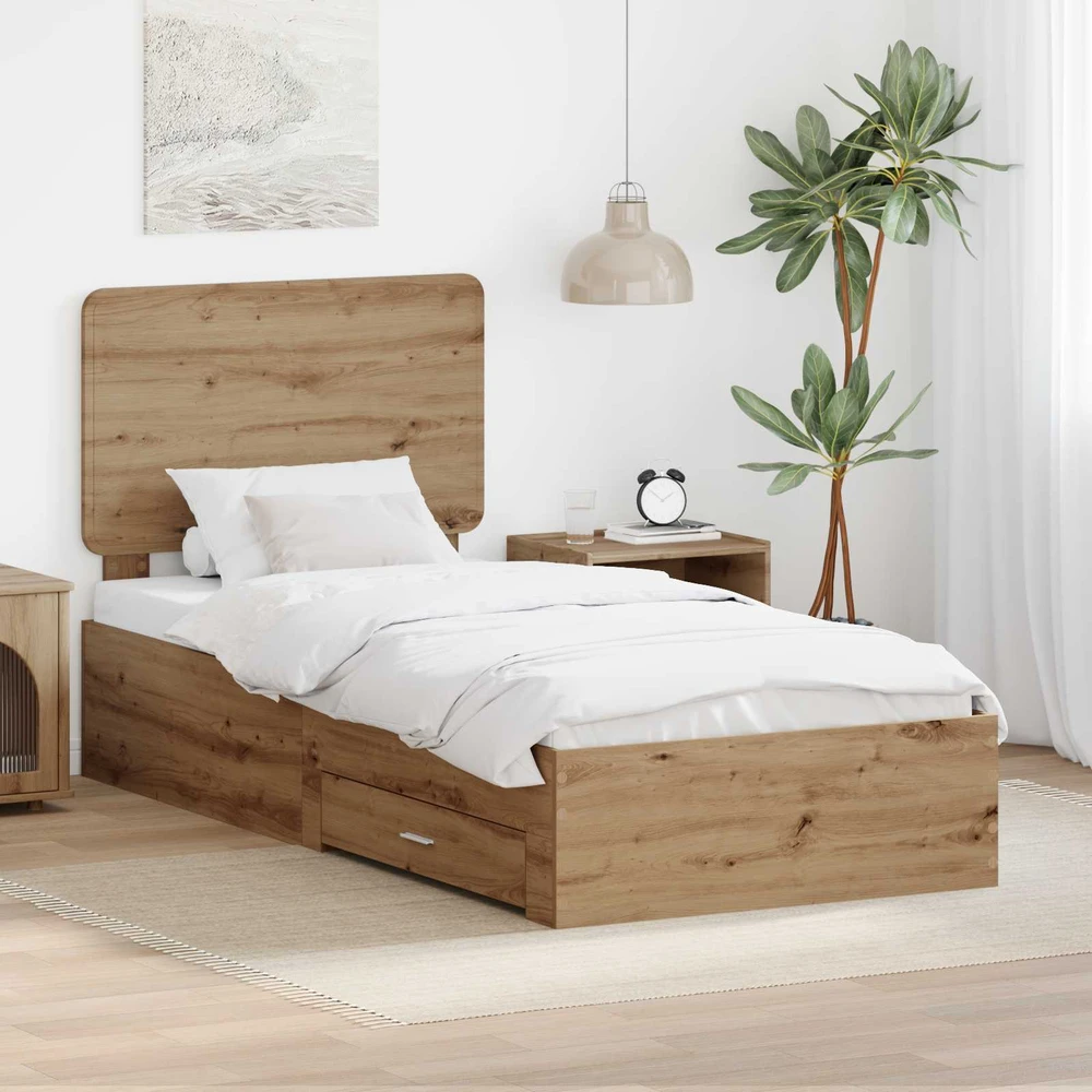 Lova Lovos rėmas Amatininkų ąžuolas 100 x 200 cm Apdirbta mediena