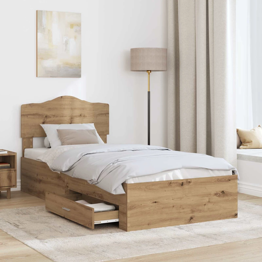 Lova Lovos rėmas Amatininkų ąžuolas 100 x 200 cm Apdirbta mediena
