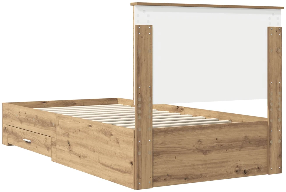 Lova Lovos rėmas Amatininkų ąžuolas 100 x 200 cm Apdirbta mediena