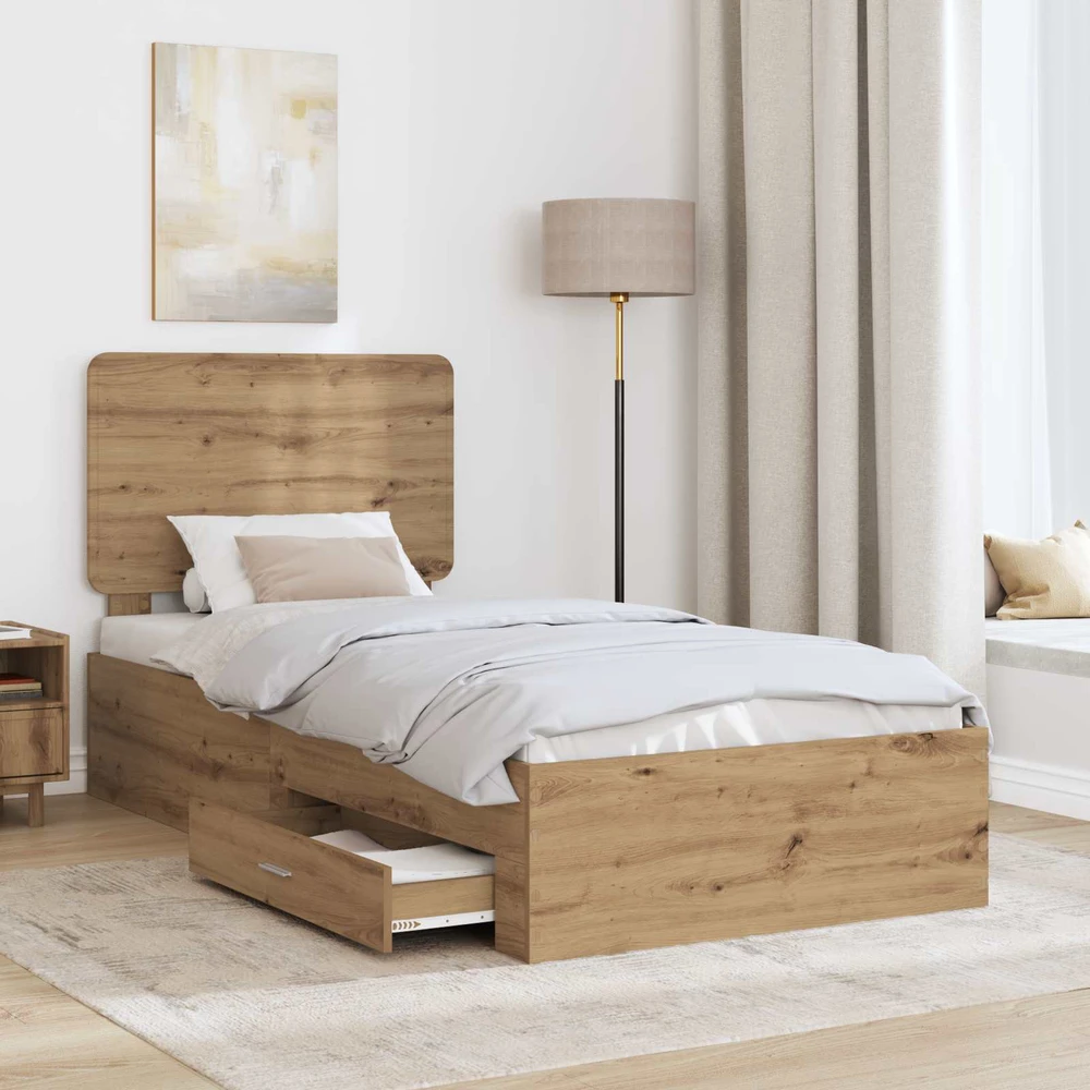 Lova Lovos rėmas Amatininkų ąžuolas 100 x 200 cm Apdirbta mediena