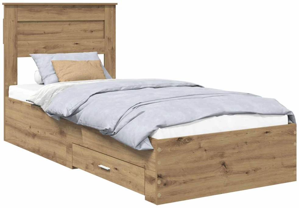 Lova Lovos rėmas Amatininkų ąžuolas 100 x 200 cm Apdirbta mediena