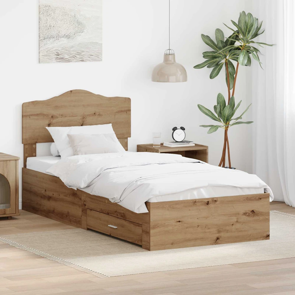 Lova Lovos rėmas Amatininkų ąžuolas 100 x 200 cm Apdirbta mediena