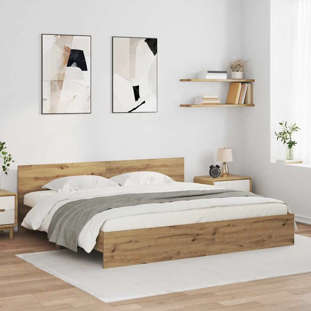 Lovos rėmas Amatininkų ąžuolas 180 x 200 cm Apdirbta mediena