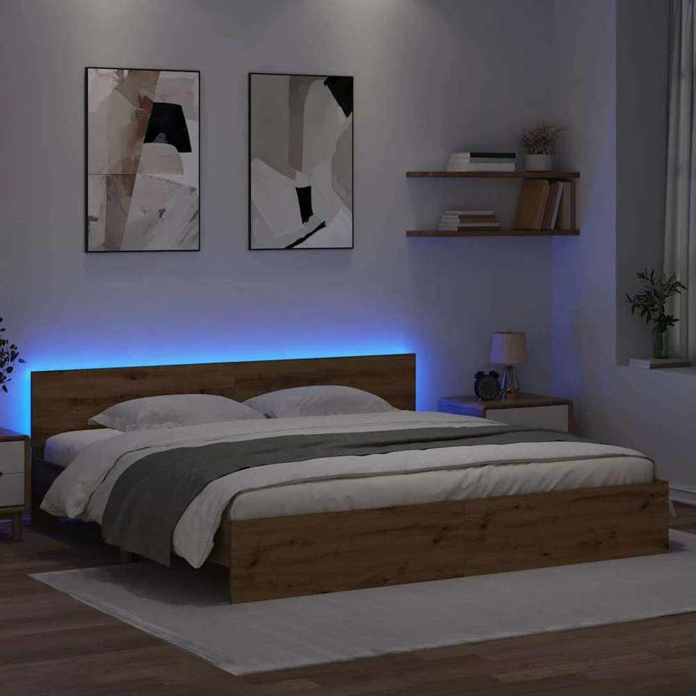 Lovos rėmas Amatininkų ąžuolas 200 x 200 cm Apdirbta mediena