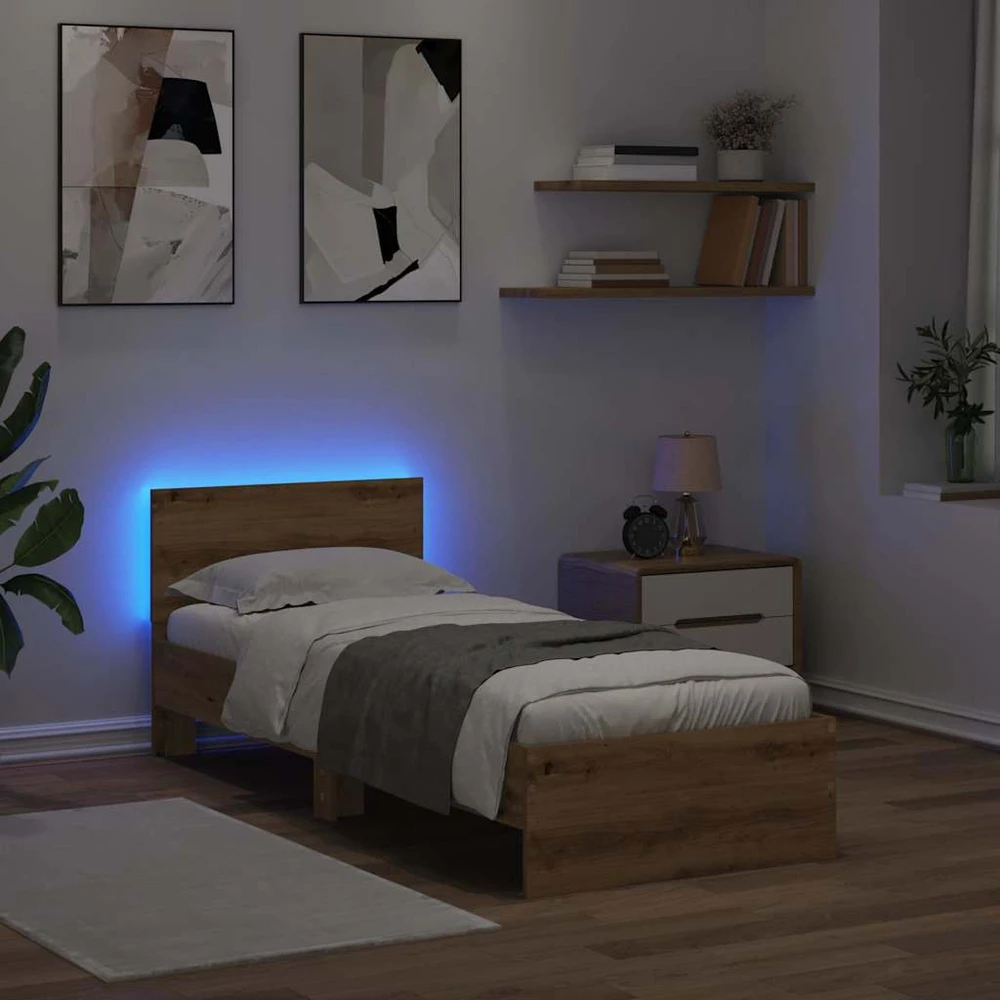 Lova Lovos rėmas Amatininkų ąžuolas 75 x 190 cm Apdirbta mediena