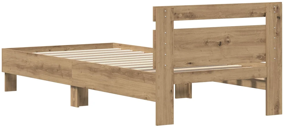 Lova Lovos rėmas Amatininkų ąžuolas 75 x 190 cm Apdirbta mediena