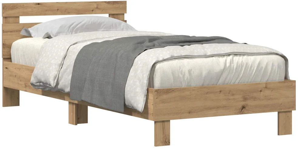 Lova Lovos rėmas Amatininkų ąžuolas 75 x 190 cm Apdirbta mediena