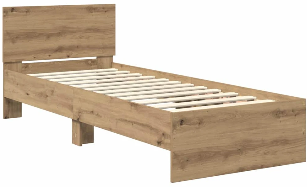 Lova Lovos rėmas Amatininkų ąžuolas 75 x 190 cm Apdirbta mediena