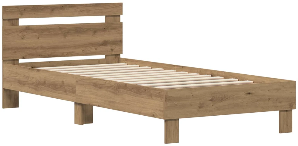 Lova Lovos rėmas Amatininkų ąžuolas 75 x 190 cm Apdirbta mediena