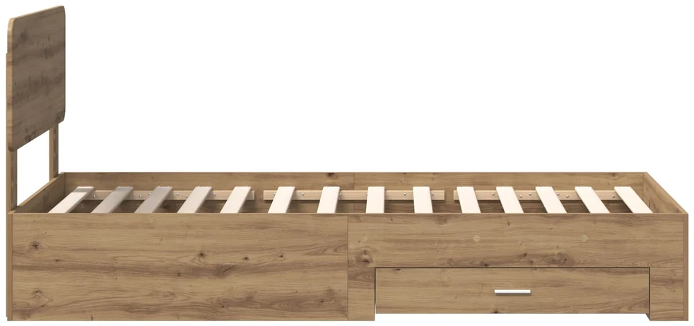 Lova Lovos rėmas Amatininkų ąžuolas 90 x 200 cm Apdirbta mediena