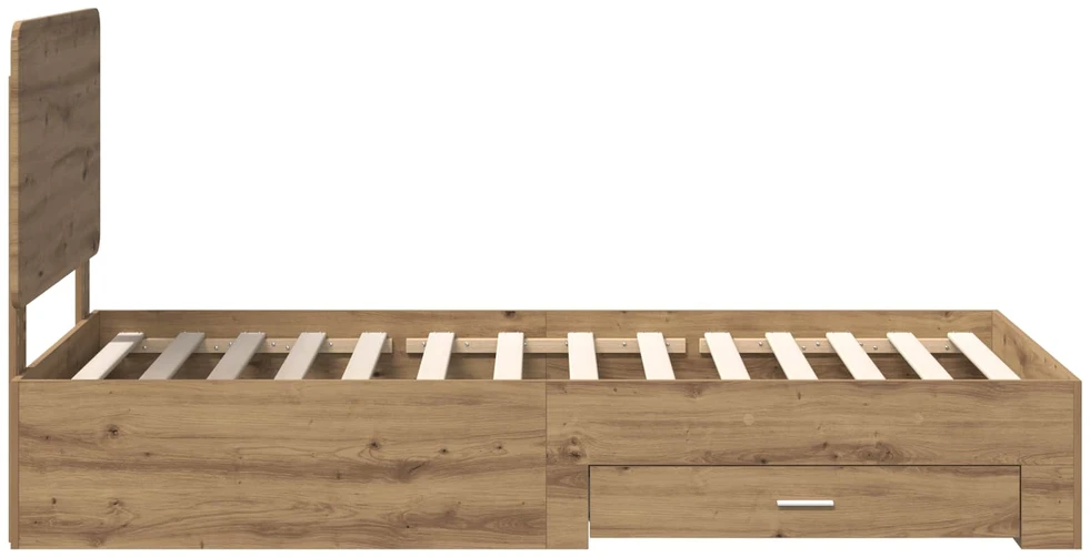 Lova Lovos rėmas Amatininkų ąžuolas 90 x 200 cm Apdirbta mediena