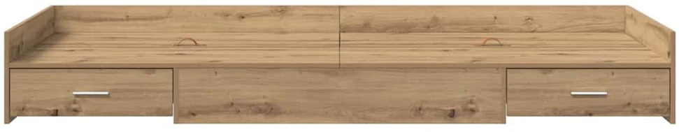 Lova Lovos rėmas Amatininkų ąžuolas 90 x 200 cm Apdirbta mediena