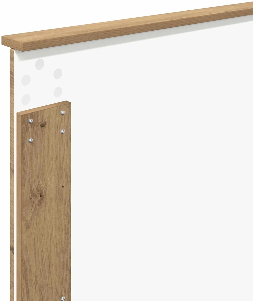 Lova Lovos rėmas Artisano ąžuolo 90 x 200 cm Apdirbta mediena