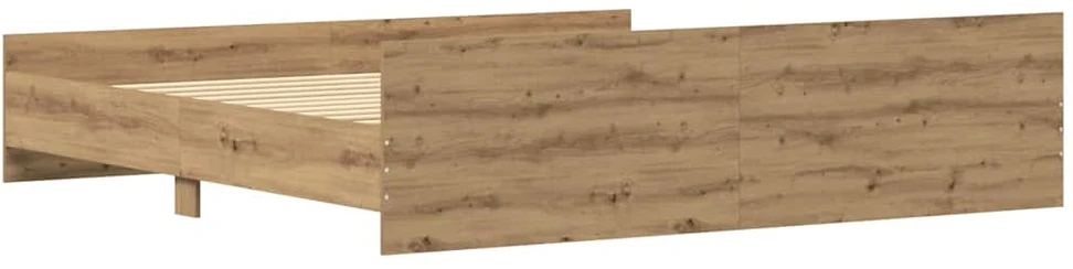 Lova Lovos rėmas su galvūgalio Amatininkų ąžuolas 203 x 203 x 50 cm