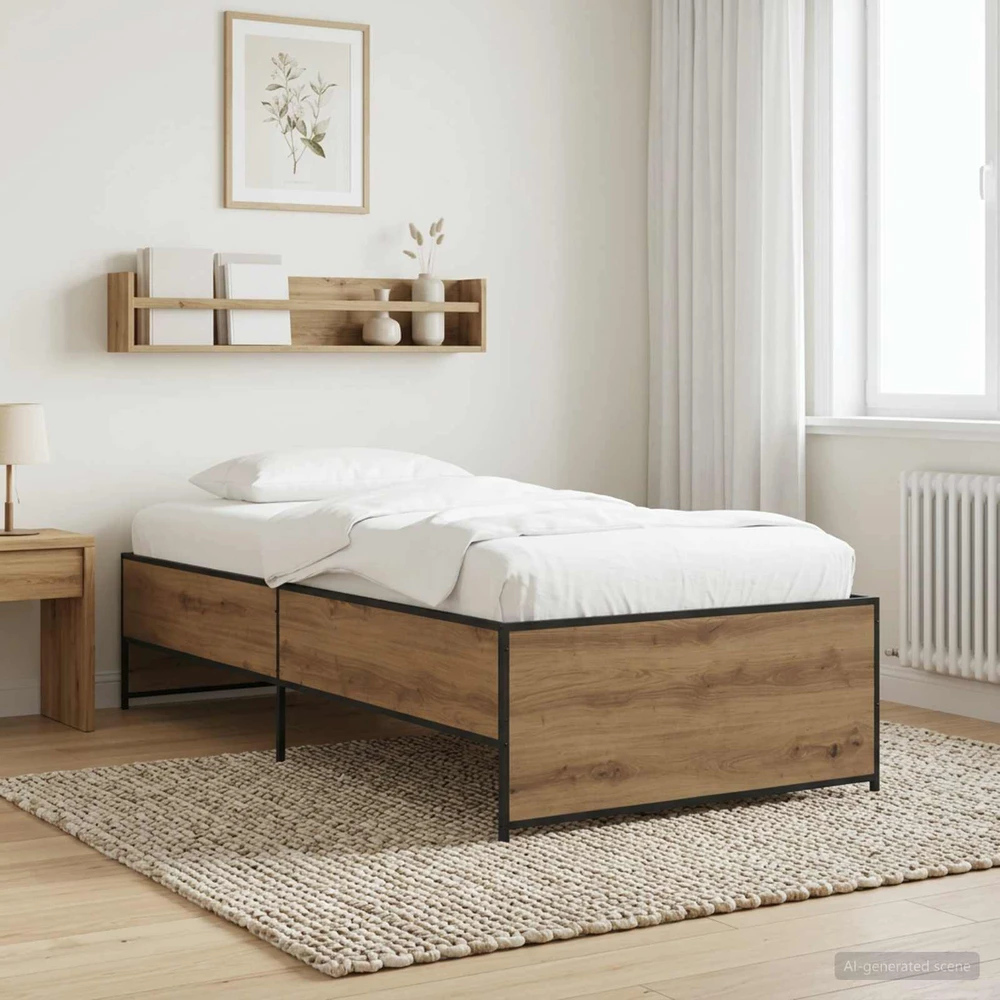 Lova Lovos rėmas Artisano ąžuolo 80 x 200 cm Apdirbta mediena