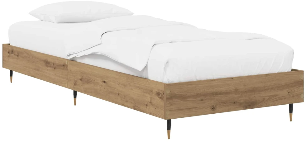 Lova Lovos rėmas Artisano ąžuolo 80 x 200 cm Apdirbta mediena