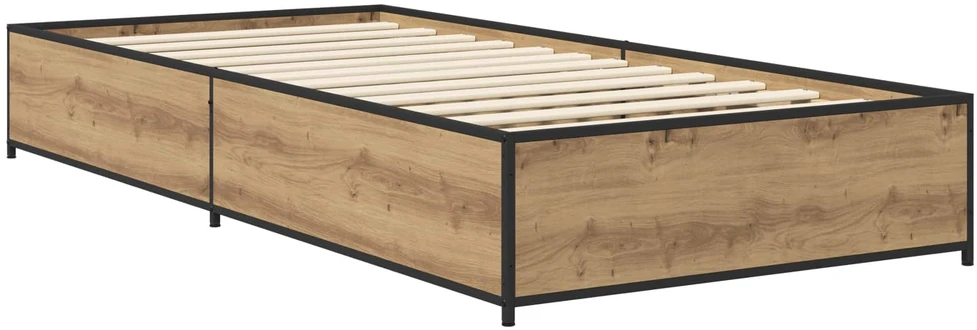 Lova Lovos rėmas Artisano ąžuolo 80 x 200 cm Apdirbta mediena