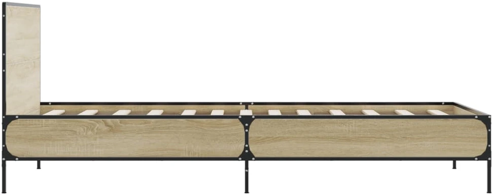 Lovos rėmas, ąžuolo, 100x200cm, apdirbta mediena ir metalas