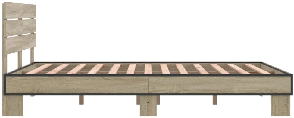 Lovos rėmas, ąžuolo, 140x200cm, apdirbta mediena ir metalas
