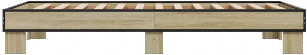 Lovos rėmas, ąžuolo, 75x190cm, apdirbta mediena ir metalas