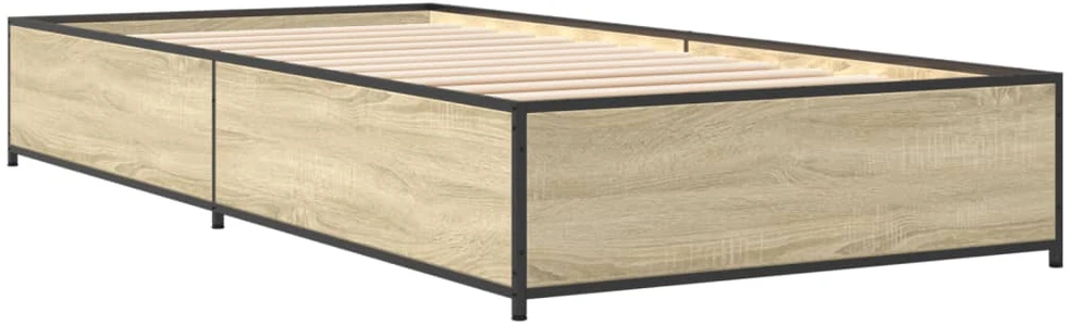 Lovos rėmas, ąžuolo, 75x190cm, apdirbta mediena ir metalas