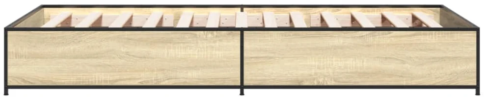 Lovos rėmas, ąžuolo, 75x190cm, apdirbta mediena ir metalas