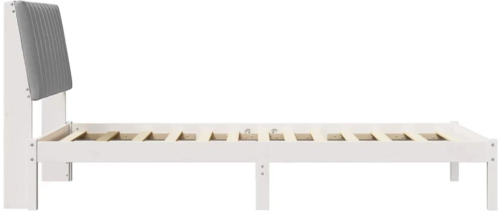 Lova Lovos rėmas Balta 100 x 200 cm Kietos pušies mediena