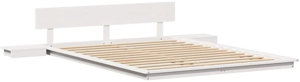 Lovos rėmas Balta 150 x 200 cm Medis