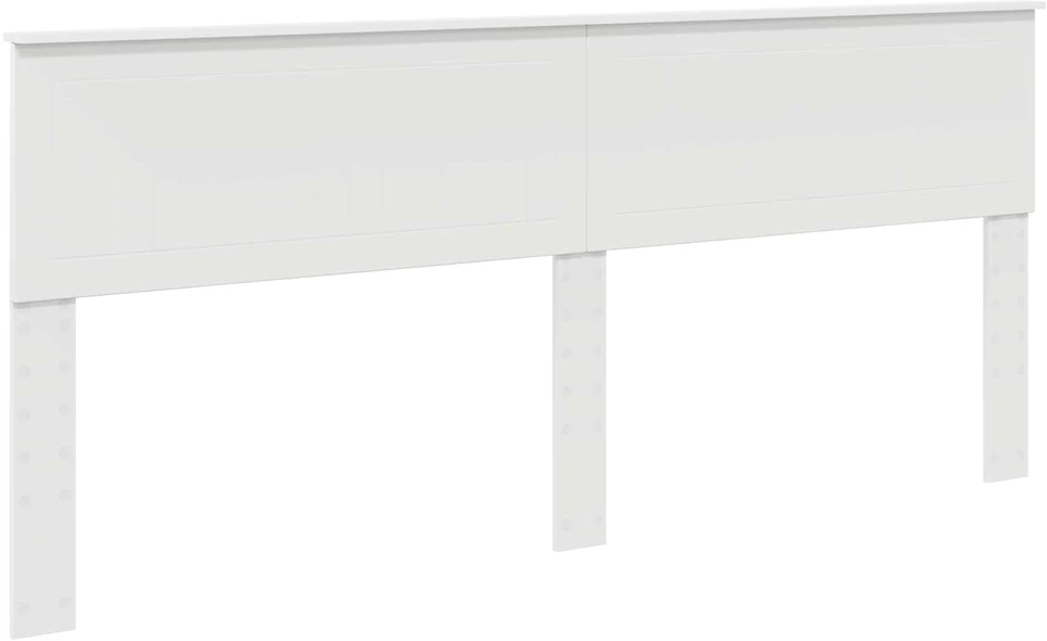 Lovos rėmas Balta 200 x 200 cm Kietos pušies mediena