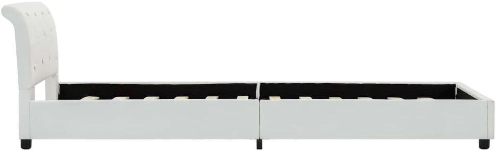 Lovos rėmas, baltas, 90x200cm, dirbtinė oda
