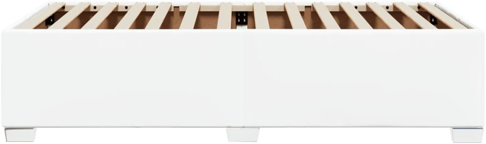 Lovos rėmas, baltos, 90x200 cm, dirbtinė oda