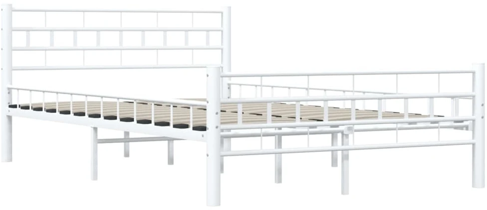 Lovos rėmas, baltos spalvos, 140x200cm, metalas