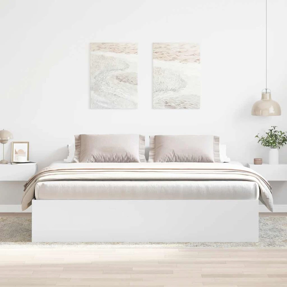 Lovos rėmas, baltos spalvos, 180x200cm, itin didelis