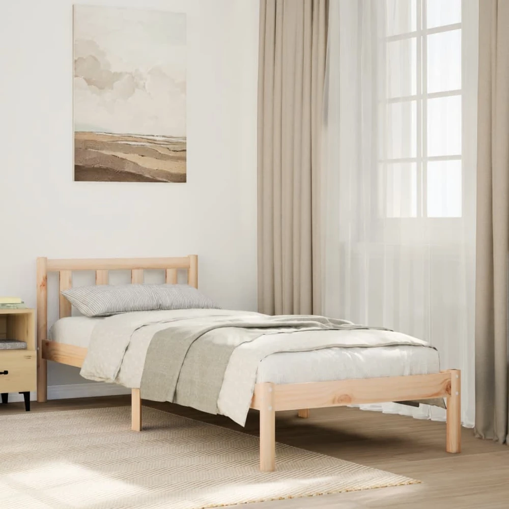 Lova Lovos rėmas be čiužinio, 100x210cm, pušies masyvas, itin ilgas
