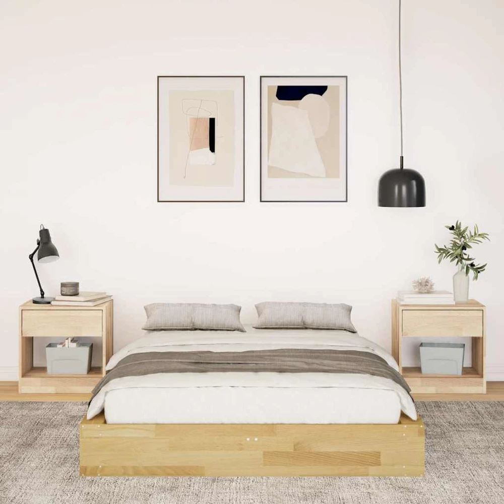 Lova Lovos rėmas be čiužinio 120x190 cm ąžuolo masyvo