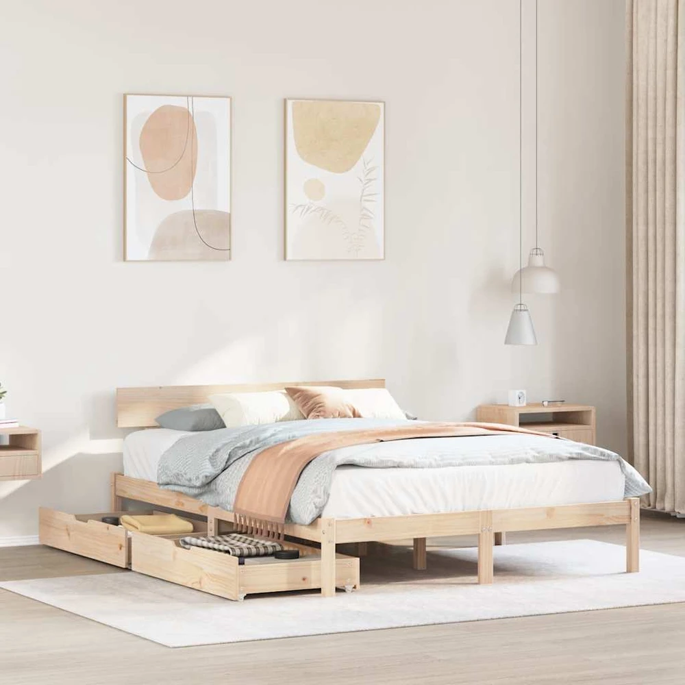 Lovos rėmas be čiužinio, 140x190cm, pušis