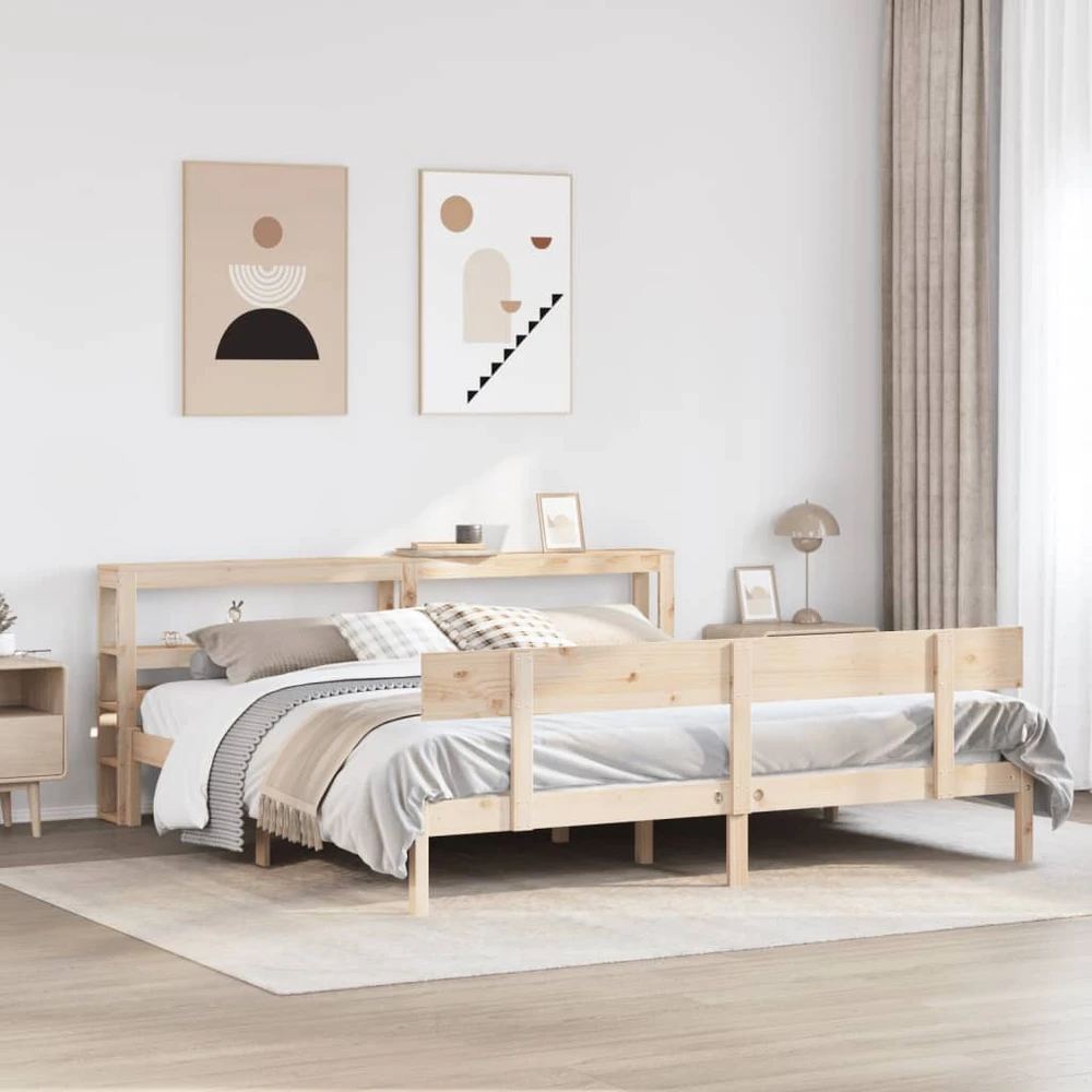 Lovos rėmas be čiužinio, 180x200cm, pušies medienos masyvas