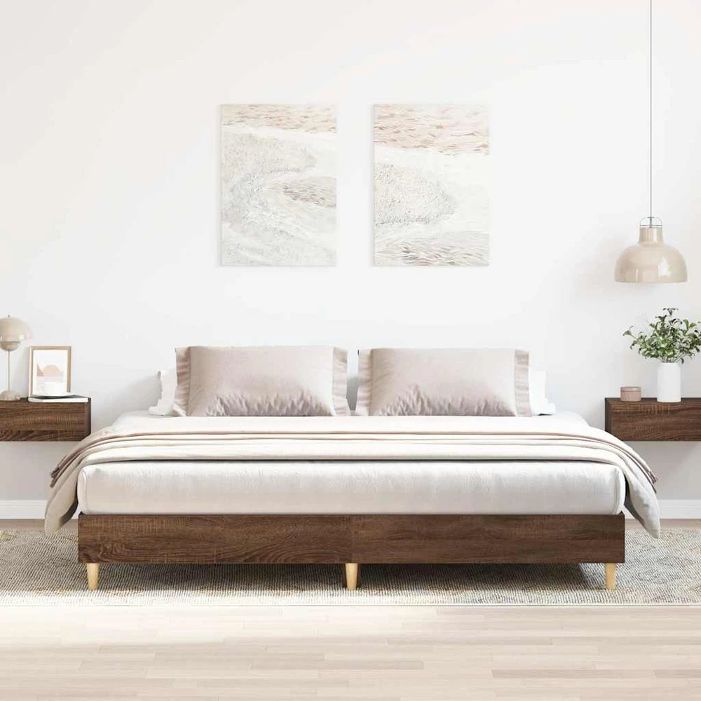 Lovos rėmas be čiužinio, 200x200 cm, apdirbta mediena
