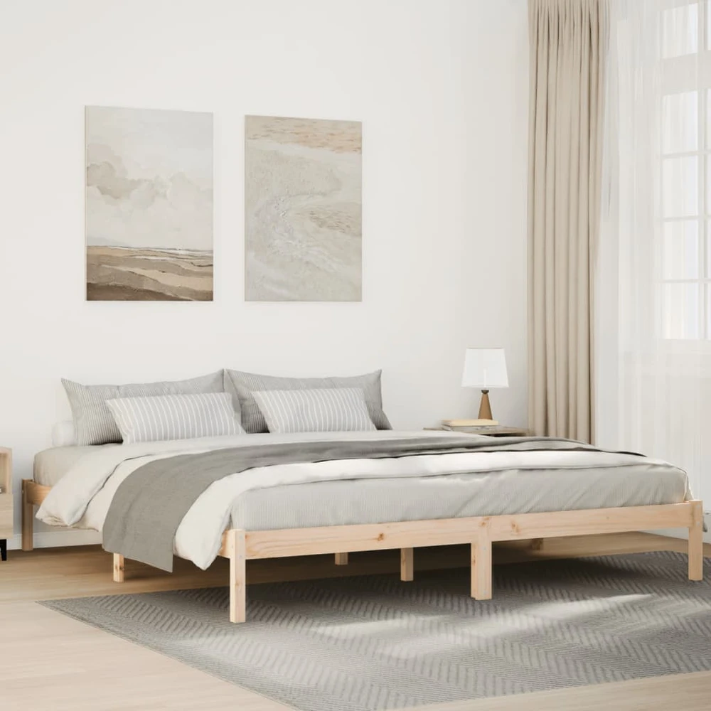 Lova Lovos rėmas be čiužinio, 200x210cm, pušies masyvas, itin ilgas
