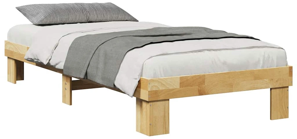 Lova Lovos rėmas be čiužinio 75x190 cm ąžuolo masyvo