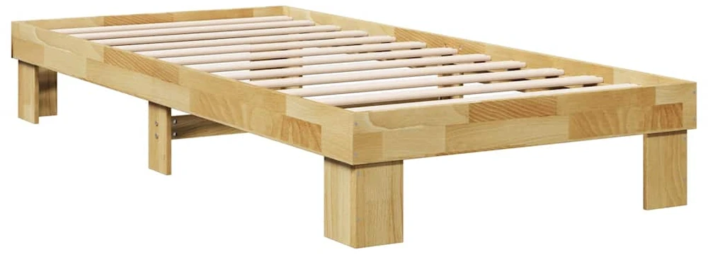 Lova Lovos rėmas be čiužinio 75x190 cm ąžuolo masyvo