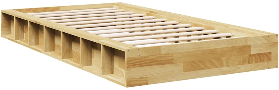 Lova Lovos rėmas be čiužinio 75x190 cm ąžuolo masyvo