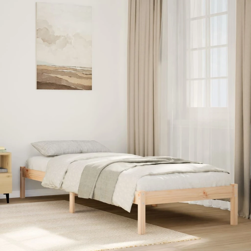 Lova Lovos rėmas be čiužinio, 80x210cm, pušies masyvas, itin ilgas