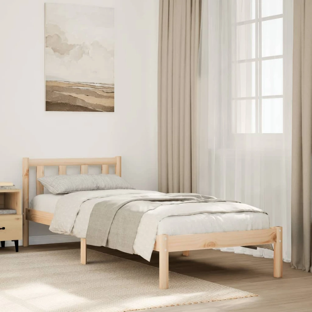 Lova Lovos rėmas be čiužinio, 80x210cm, pušies masyvas, itin ilgas