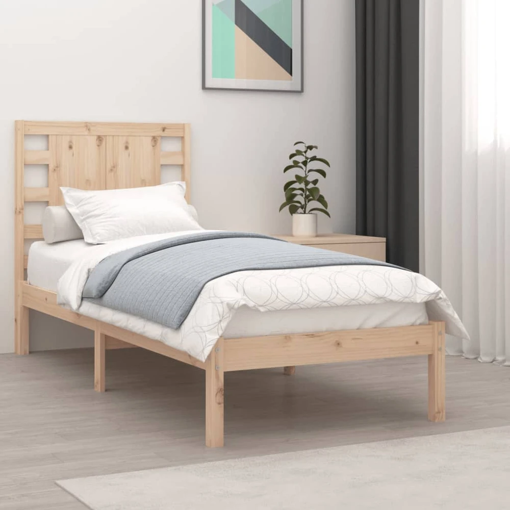 Lovos rėmas be čiužinio, 90x200cm, pušies medienos masyvas